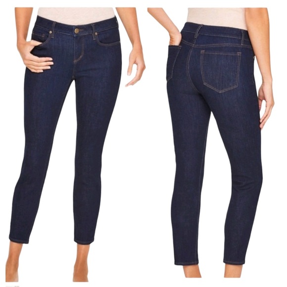 LOFT Denim - LOFT modern skinny ankle jeans mid rise dark wash size 16 NWT